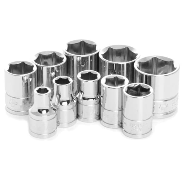 10-Pc 3/8 In Dr. Sae Socket Set,W38002